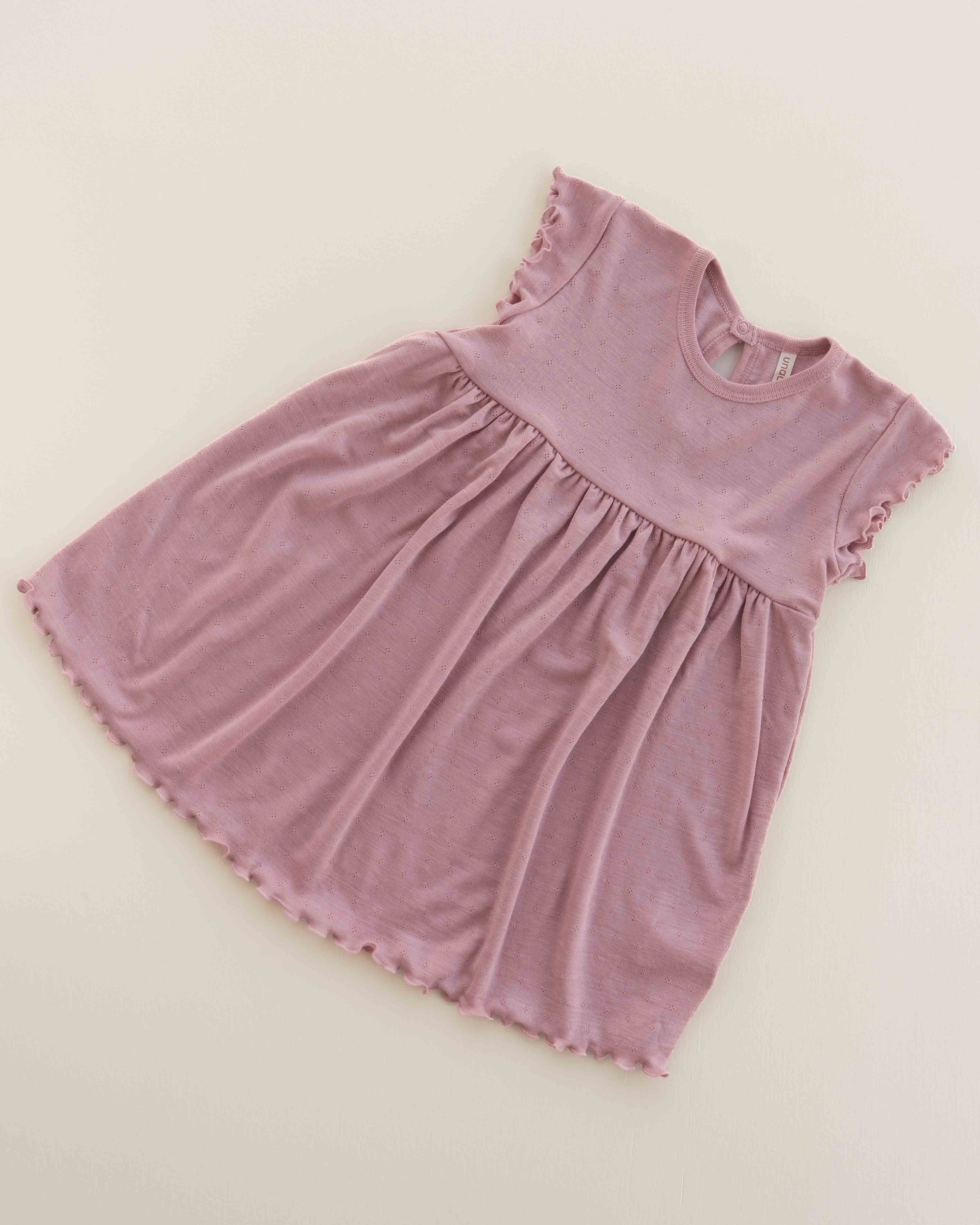 Sommerkleid aus Wolle/Seide - cameo rose