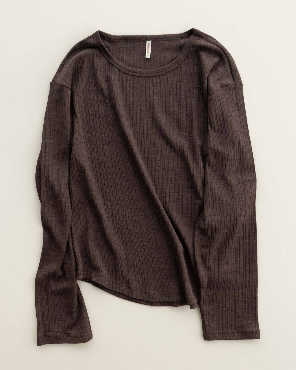 Relaxed-Fit Shirt Mari Rip aus Wolle/Seide - cocoa