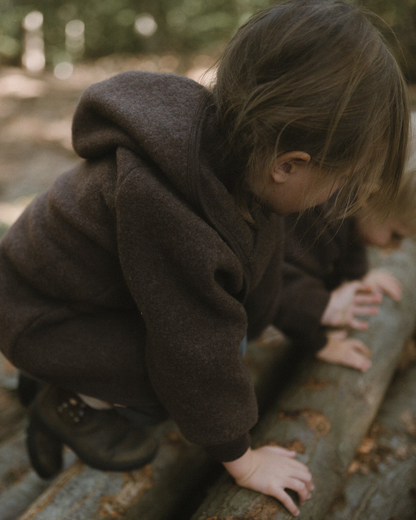 Kinderjas van wol-fleece - cocoa Ziloen©-4