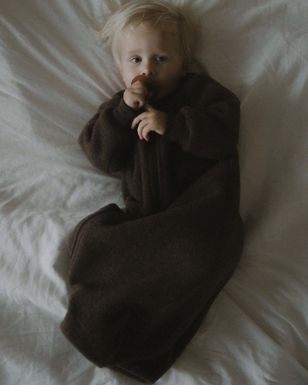 Slaapzak van wol-fleece - cocoa Ziloen©-3