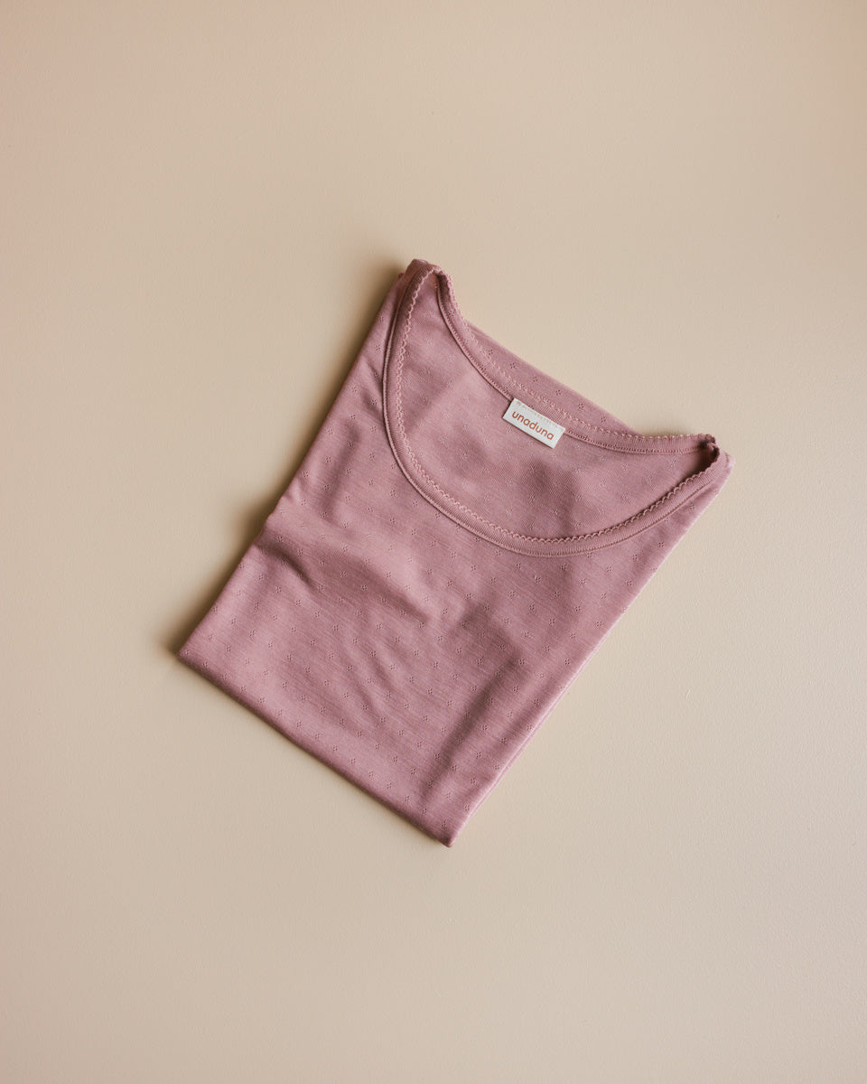 unaduan women's longsleeve wool silk cameo rose