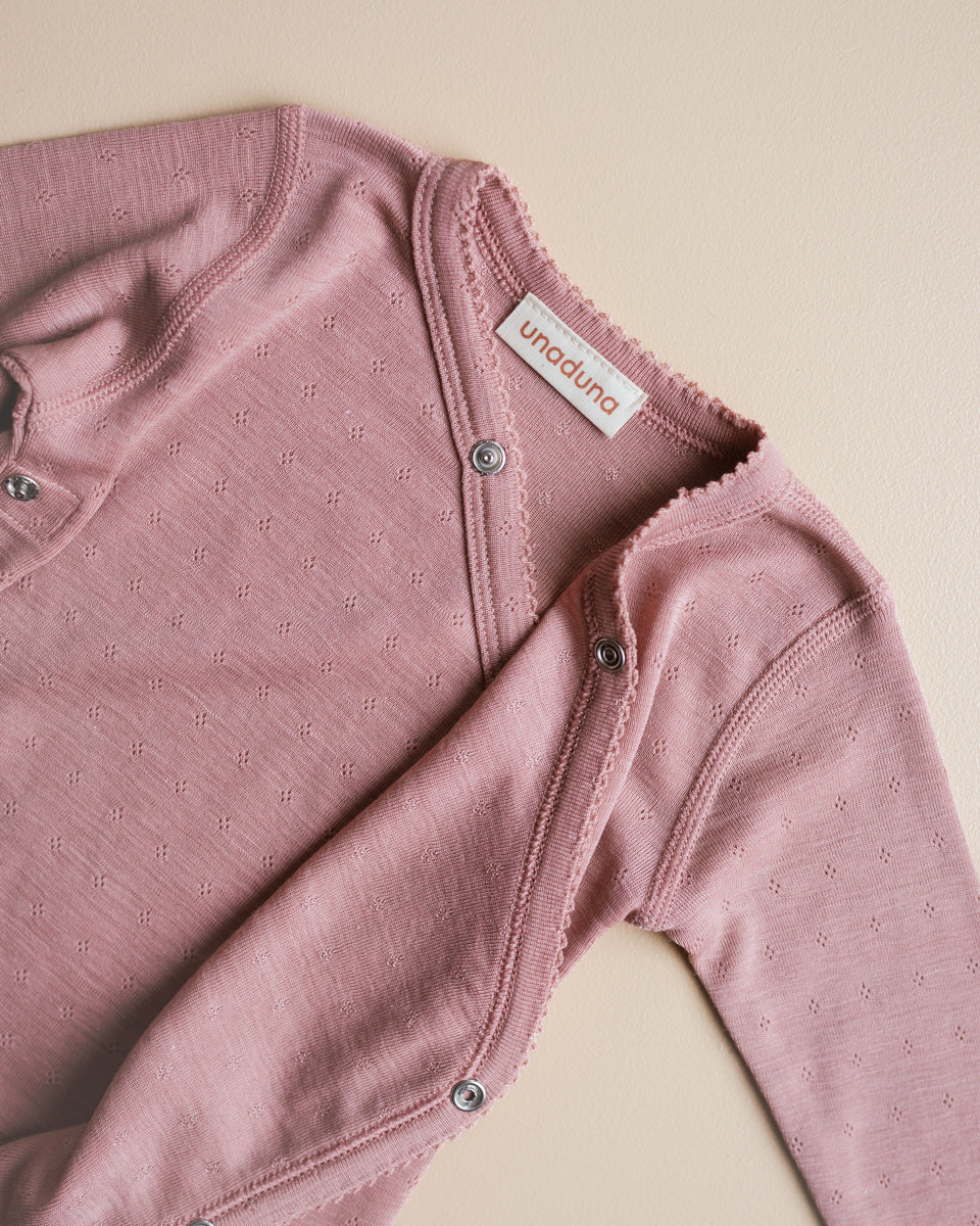 unaduan wrap around shirt baby cameo rose