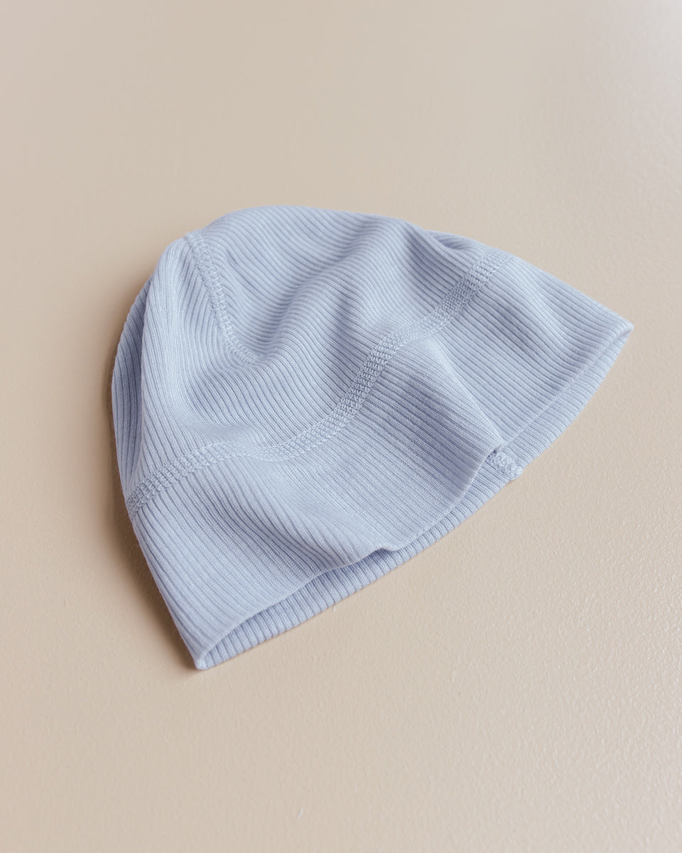 unaduna baby dop mutsje licht blauw blue bird