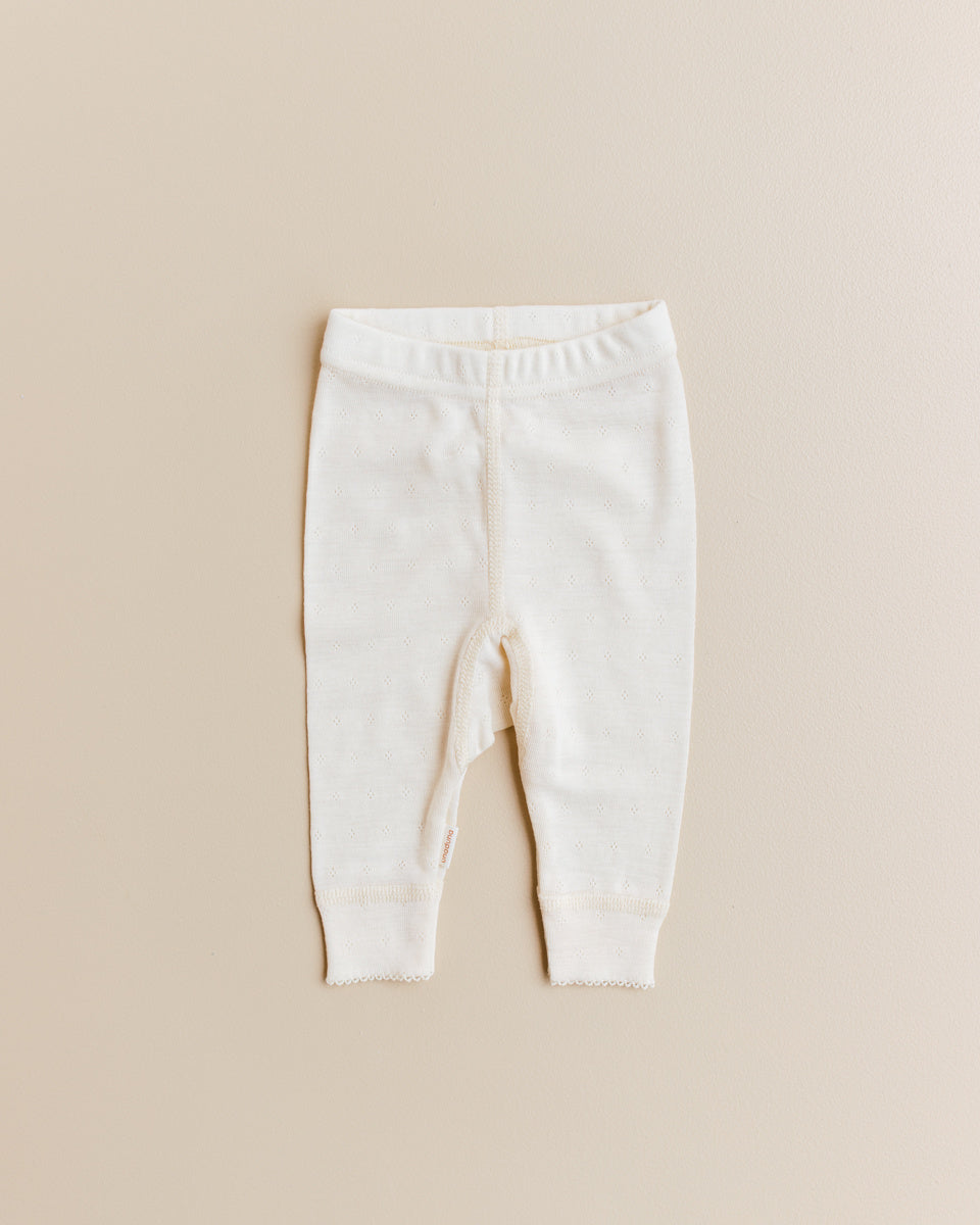 unaduna Baby leggings pointelle wool:silk - munkki