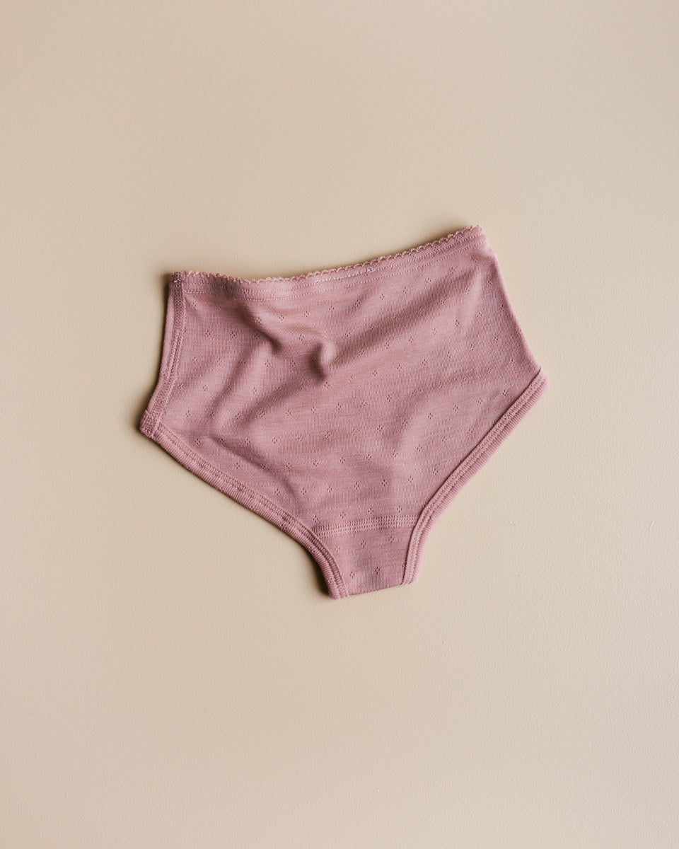 unaduna briefs wool silk cameo rose