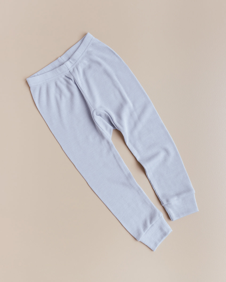 unaduna childrens legging wool silk blue bird
