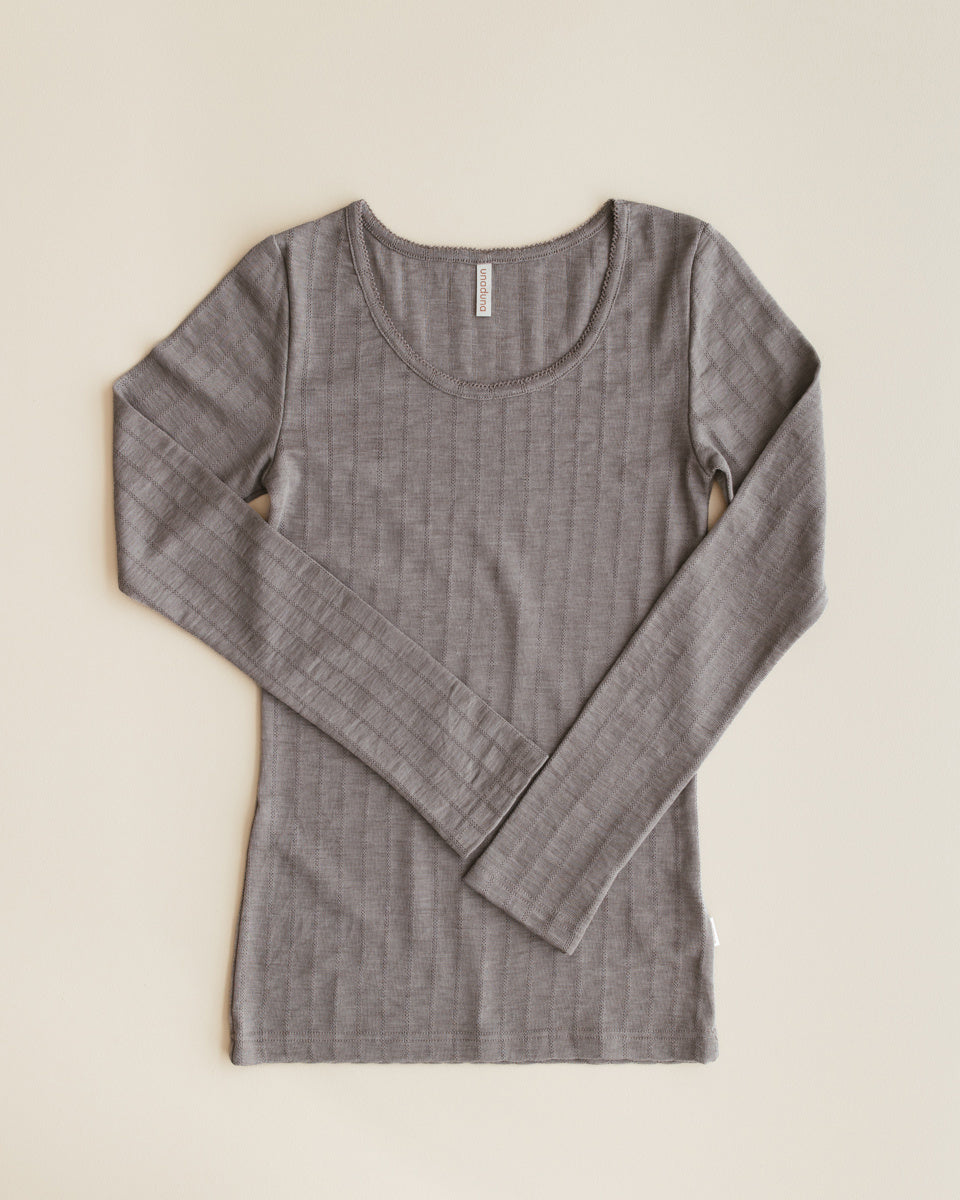 unaduna-dames-longsleeves-streepjes-pointelle-wolz 1