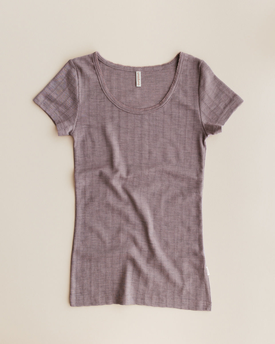 unaduna-dames-short-sleeves-streepjes-pointelle-wo 1