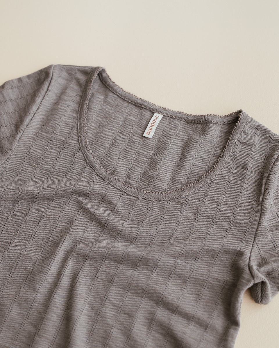 unaduna-dameshemd-short-sleeves-streepjes-pointell 2