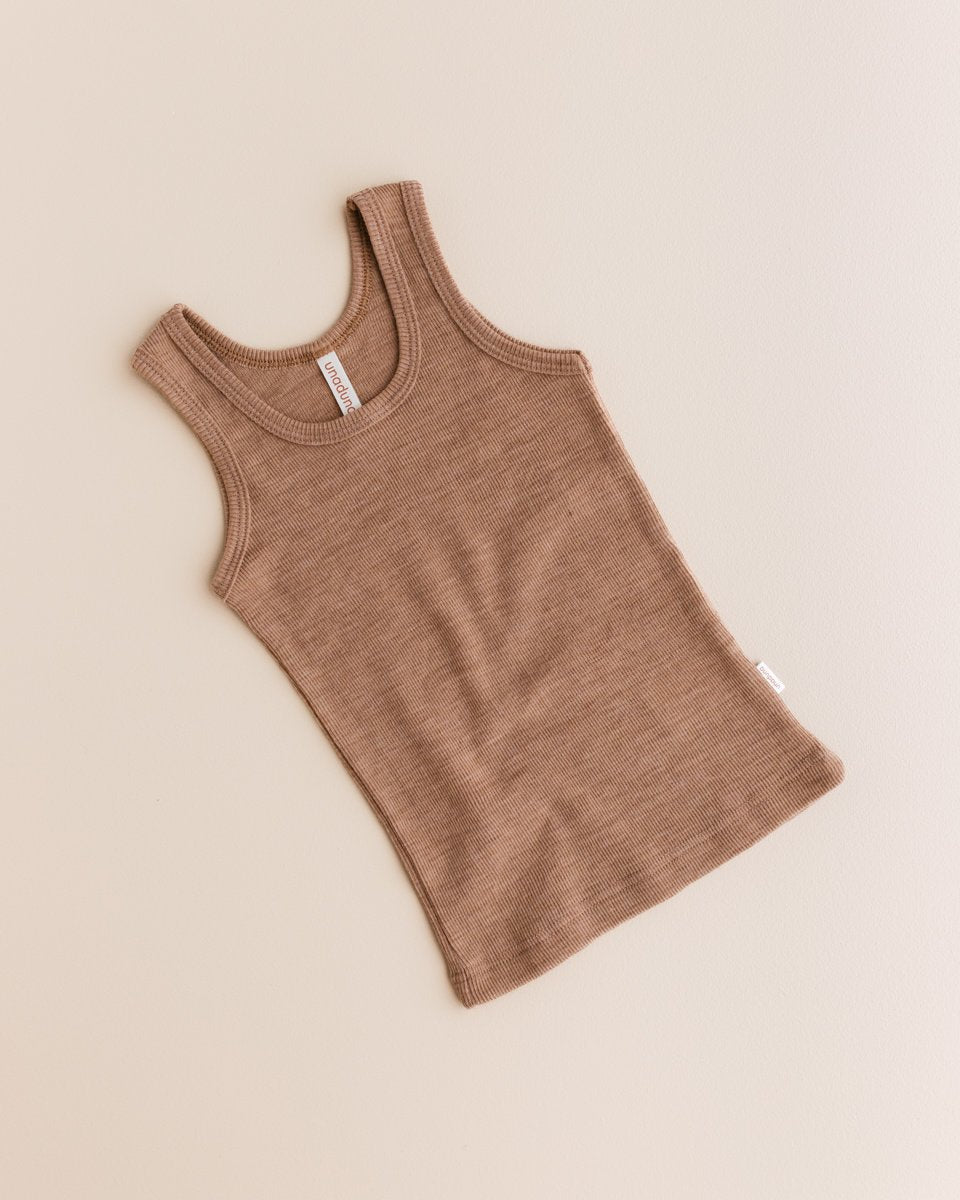 unaduna Kids undershirt tiny rib wool - semla