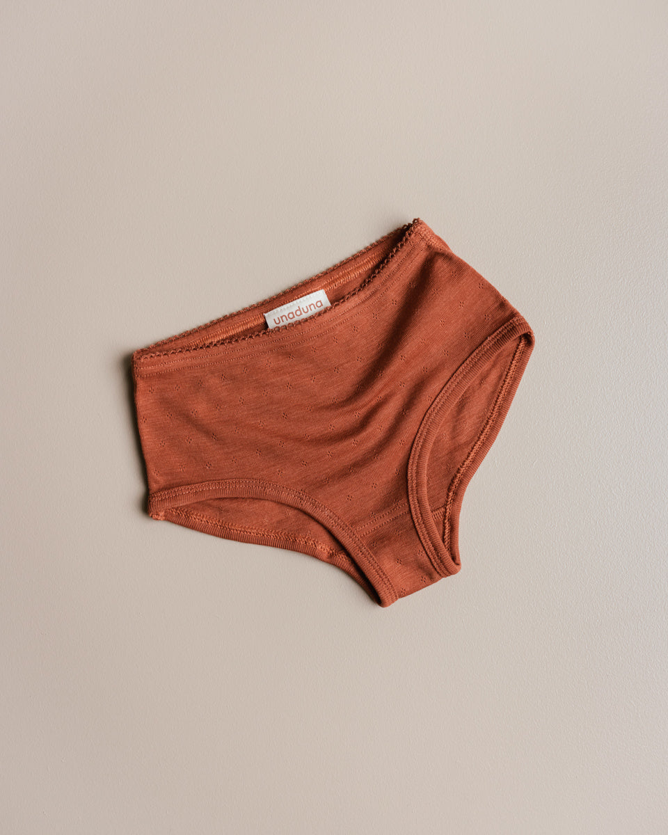 unaduna kinder slip wol zijde umber
