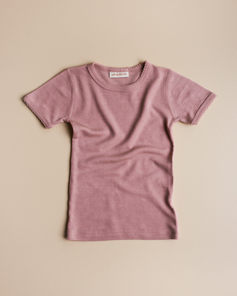 unaduna kinder t shirt wol zijde cameo rose
