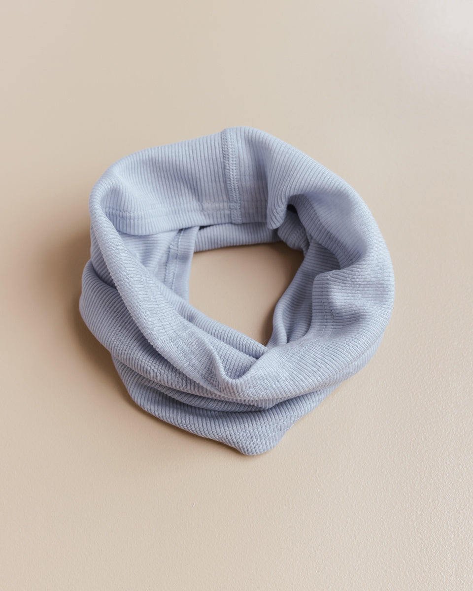 unaduna loop scarf tiny rib blue bird
