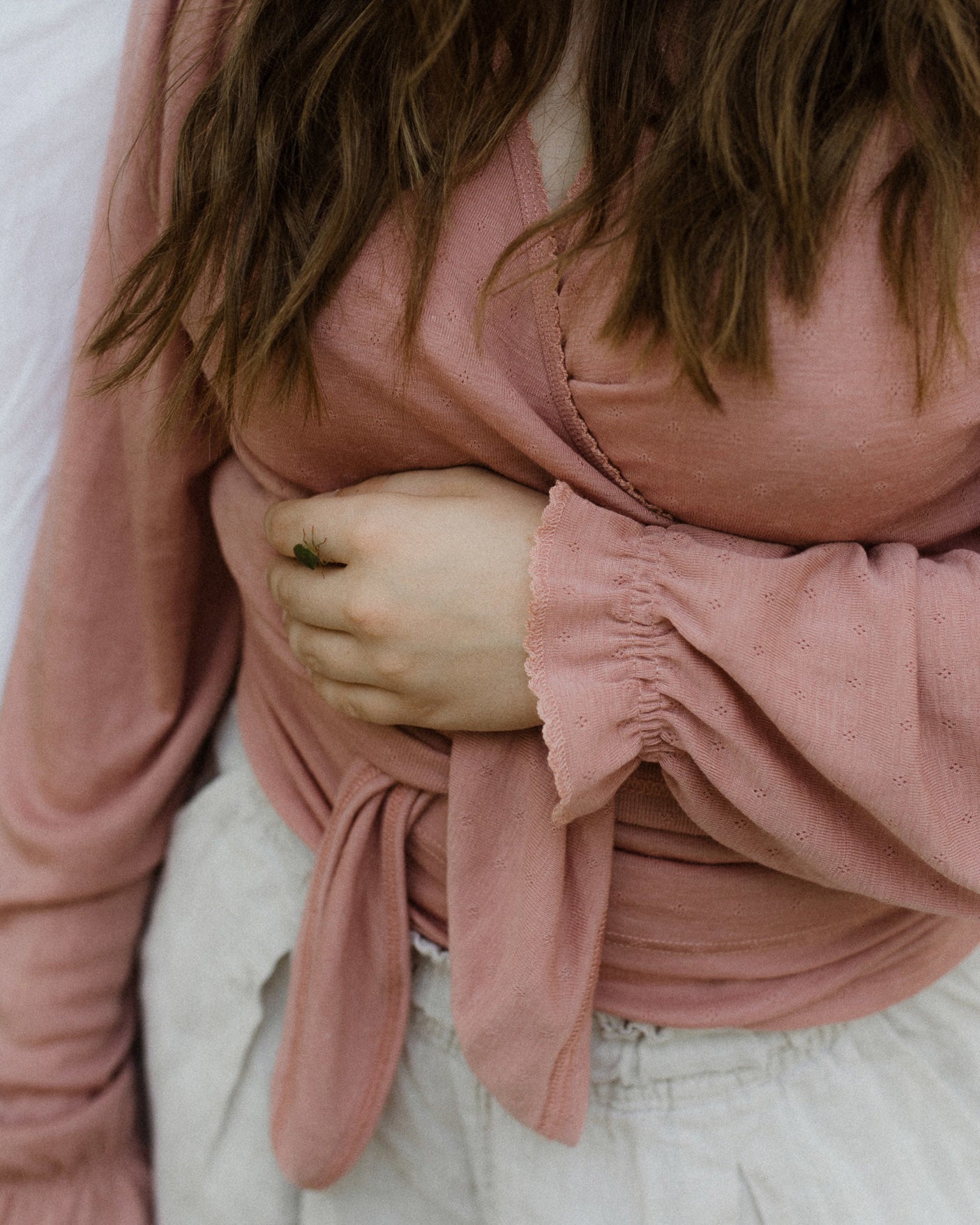 Unaduna wikkel blouse dames cameo rose